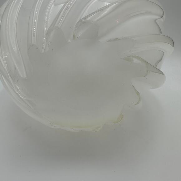Vintage Glass 12" Vase by Larry Laslo Opalescent Italian Art Swirl Glass Vase - Picture 8 of 10